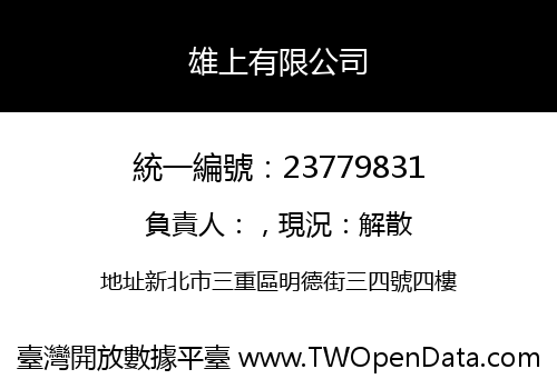 雄上有限公司