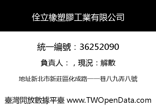 佺立橡塑膠工業有限公司