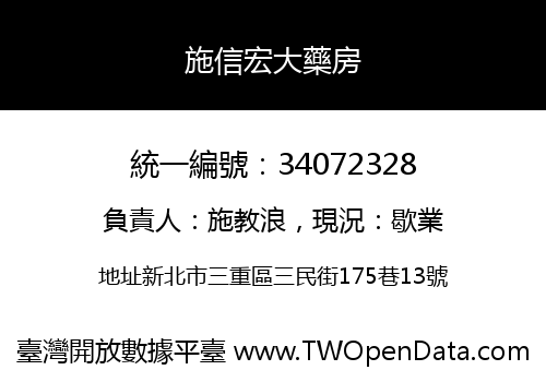 施信宏大藥房