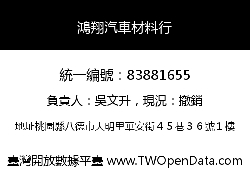 鴻翔汽車材料行