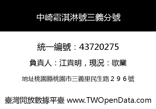 中崎霜淇淋號三義分號