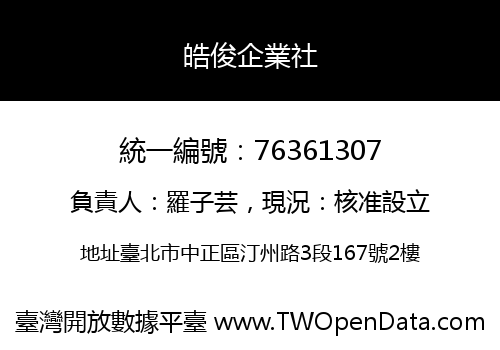 皓俊企業社