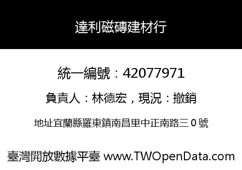達利磁磚建材行
