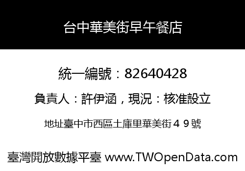 台中華美街早午餐店