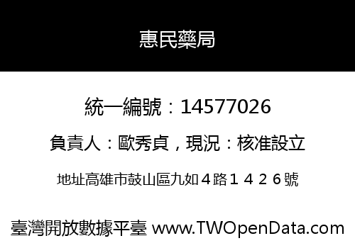 惠民藥局