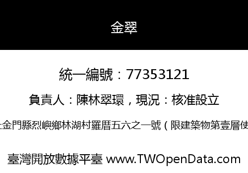 金翠