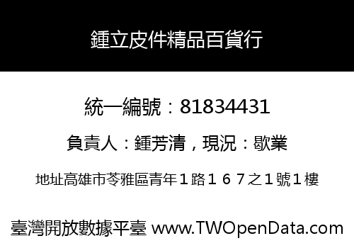 鍾立皮件精品百貨行