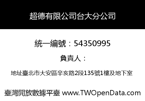 超德有限公司台大分公司