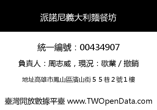 派諾尼義大利麵餐坊