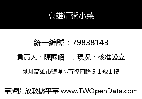 高雄清粥小菜
