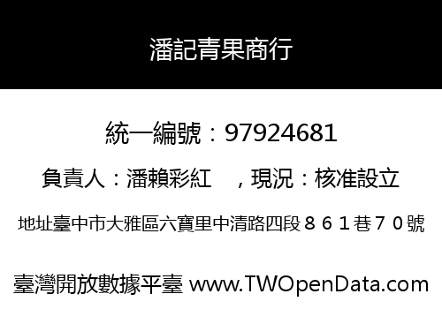 潘記青果商行
