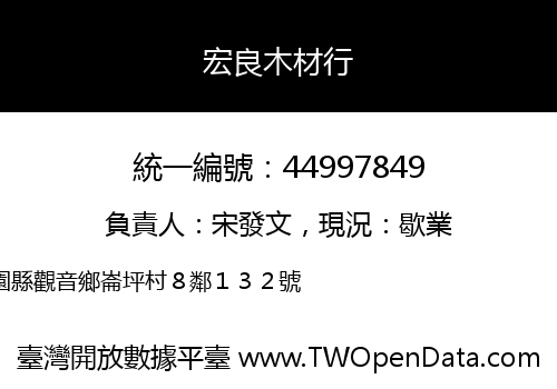 宏良木材行