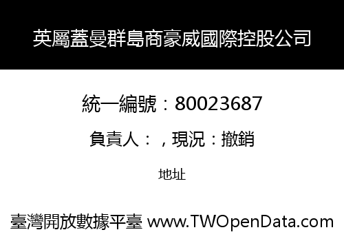 英屬蓋曼群島商豪威國際控股公司
