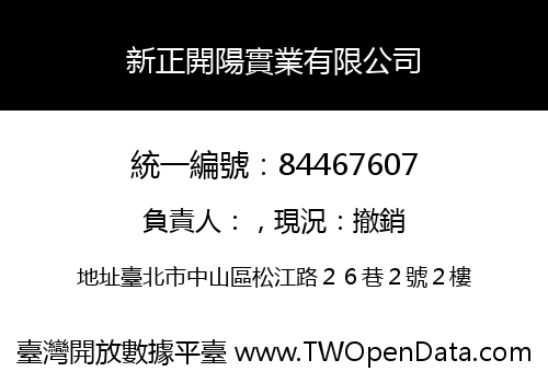 新正開陽實業有限公司
