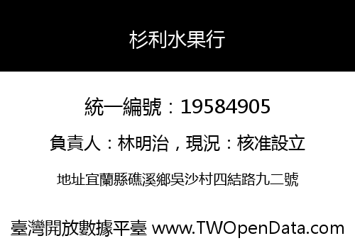 杉利水果行