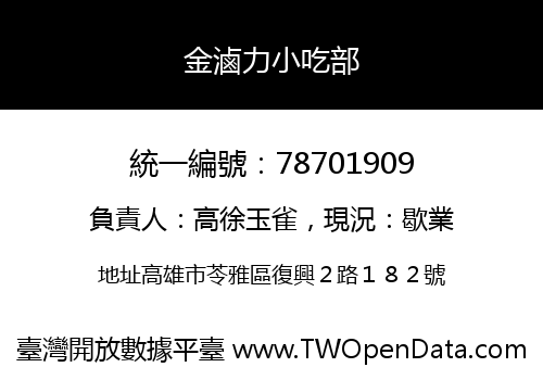金滷力小吃部