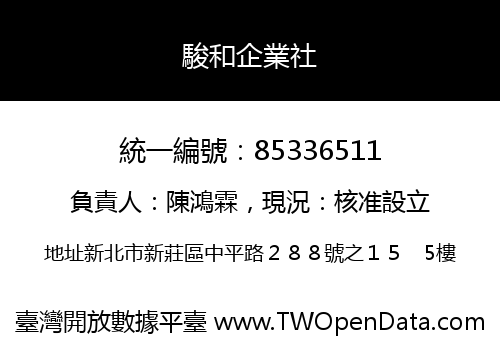 駿和企業社