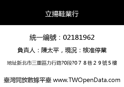 立揚鞋業行