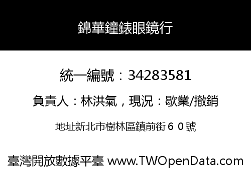 錦華鐘錶眼鏡行