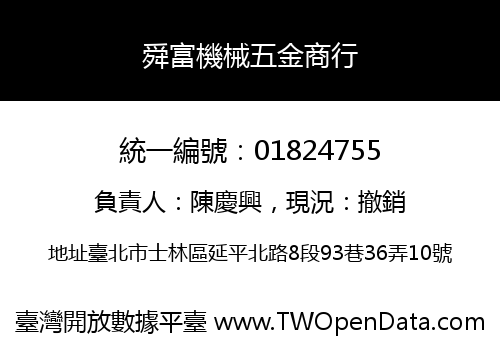 舜富機械五金商行