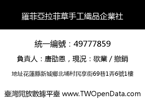 羅菲亞拉菲草手工織品企業社