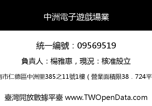 中洲電子遊戲場業