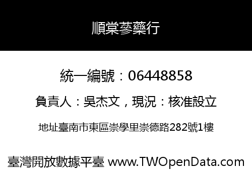 順棠蔘藥行