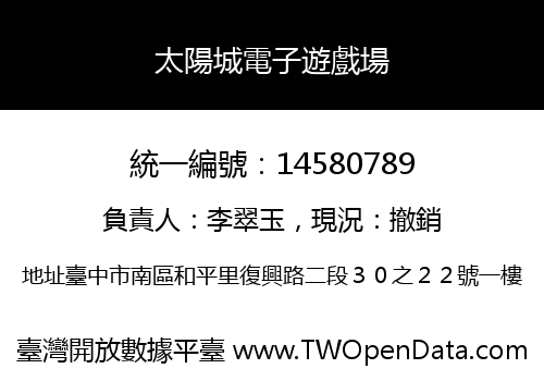 太陽城電子遊戲場