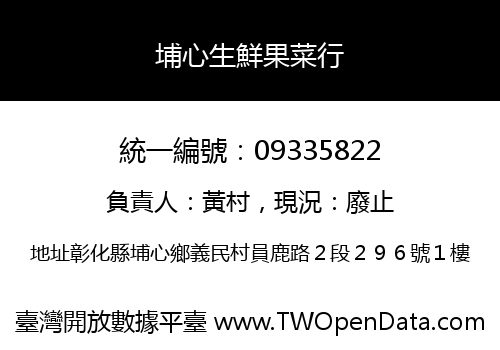 埔心生鮮果菜行