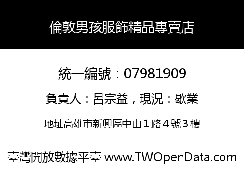 倫敦男孩服飾精品專賣店