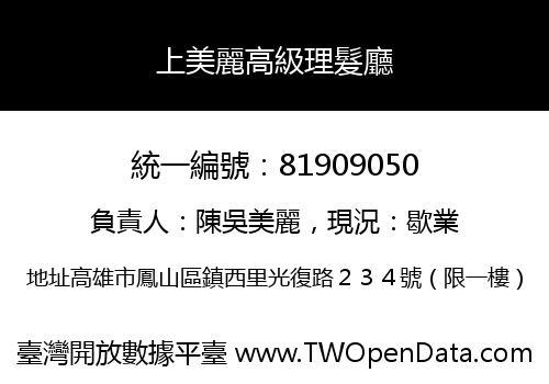 上美麗高級理髮廳