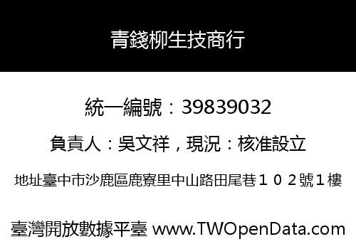 青錢柳生技商行