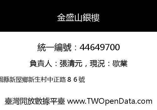 金盛山銀樓