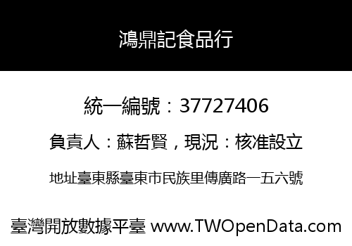 鴻鼎記食品行