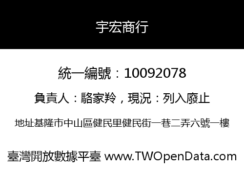 宇宏商行