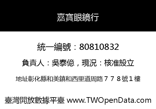 嘉寶眼鏡行