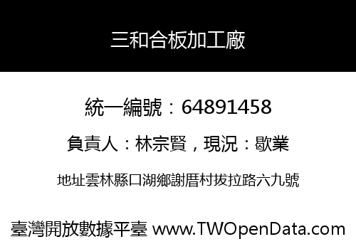 三和合板加工廠