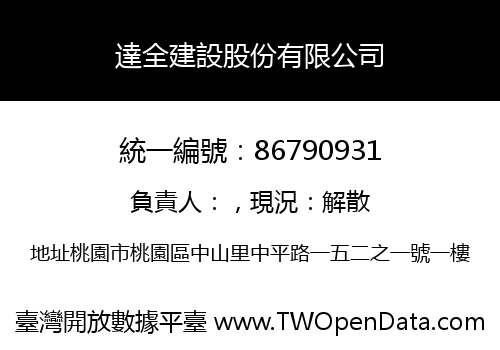 達全建設股份有限公司