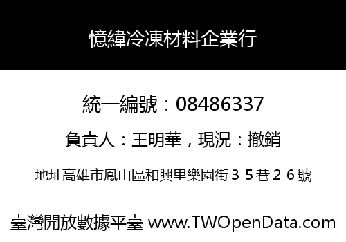 憶緯冷凍材料企業行