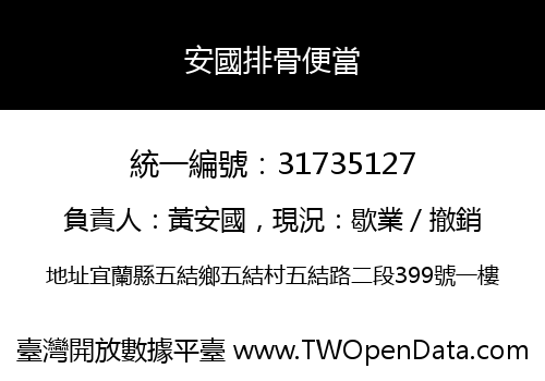 安國排骨便當