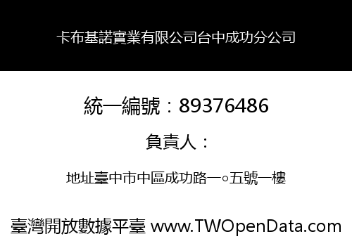 卡布基諾實業有限公司台中成功分公司