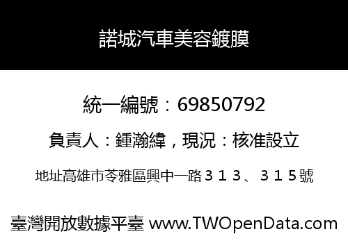 諾城汽車美容鍍膜