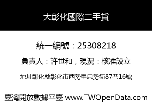 大彰化國際二手貨