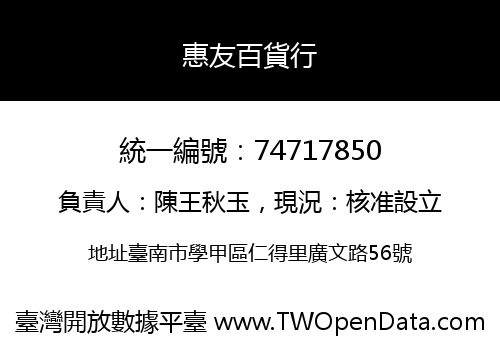 惠友百貨行
