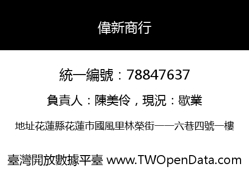 偉新商行