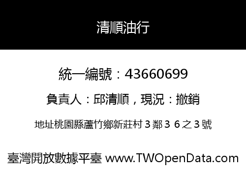 清順油行