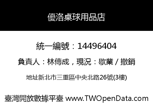 優洛桌球用品店