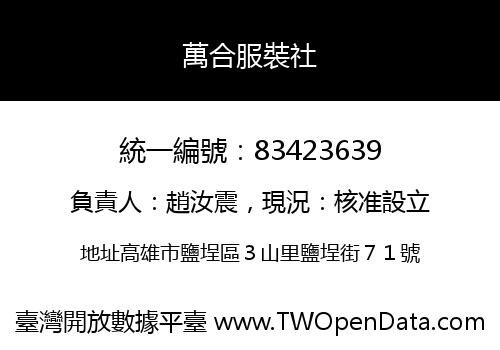 萬合服裝社