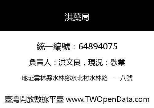 洪藥局
