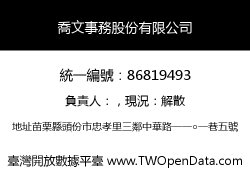 喬文事務股份有限公司